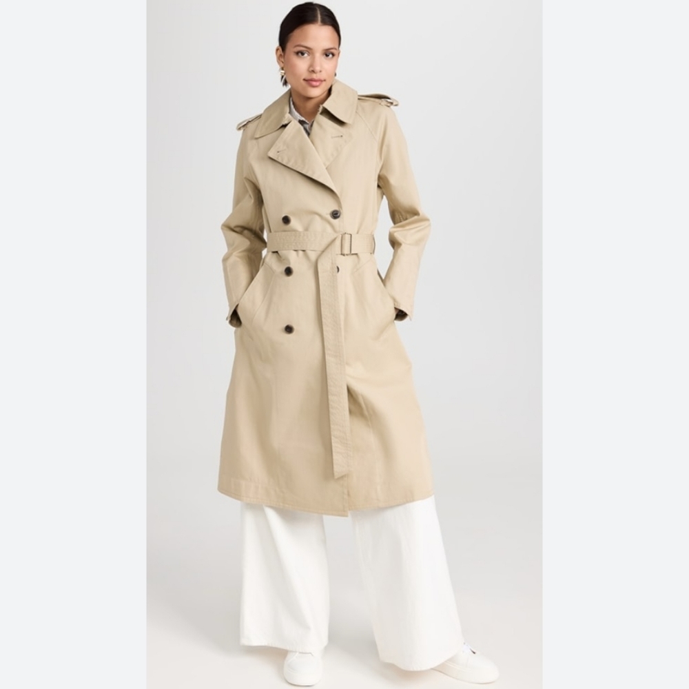 New Vintage (1970) Nino Cerruti Designer Double Breast Trench Coat 36R Tan